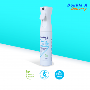 Double A Care ผลิตภัณฑ์อนามัยทำความสะอาดมือ ไม่ใช้น้ำ กลิ่น Blue sea ขนาด 300 ml (รุ่น Fine Mist Spray)