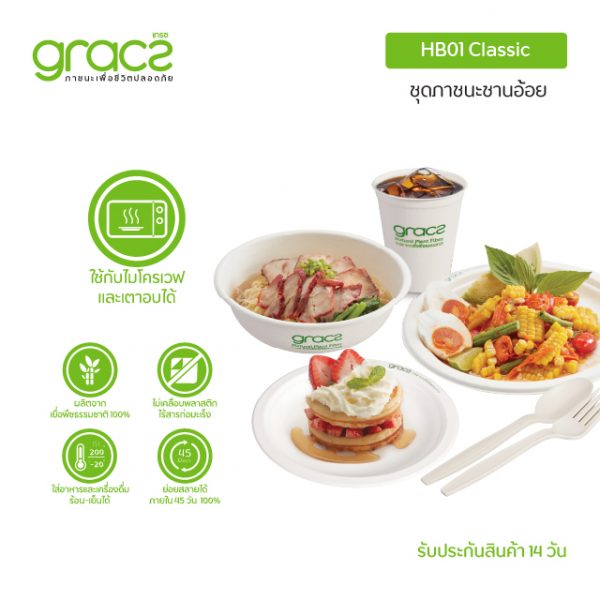 GRACZ กล่องกักตัว ชุดบรรจุภัณฑ์สามัญประจำบ้าน HB01 (ภาชนะกักตัว) (เกรซ คลาสสิค) Home Isolation Set 1 กล่อง มี 10 ชุด - Image 3