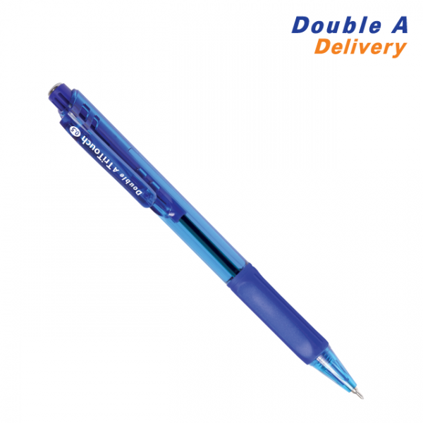 ปากกาลูกลื่น ดั๊บเบิ้ล เอ TRITOUCH 0.5 มม. สีน้ำเงิน