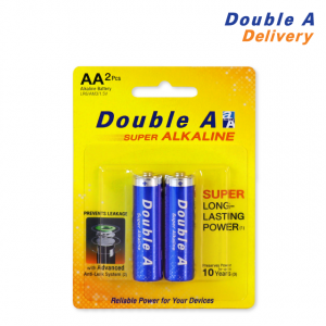 ถ่านอัลคาไลน์ ดั๊บเบิ้ล เอ ขนาด1.5V AA แพ็ค 2 ก้อน
