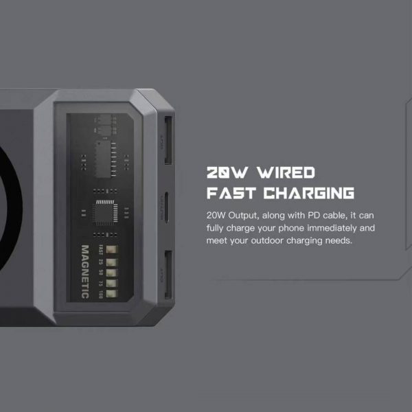 PowerBank Eloop EW55 Magnetic & Wireless แบตเตอรี่สำรองไร้สายระบบแม่เหล็ก ความจุ 20,00mAh - Image 7