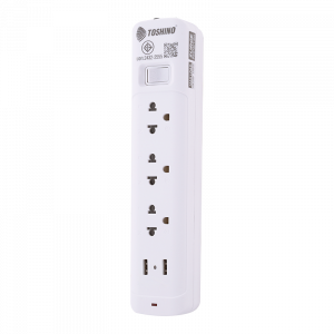 Toshino รางปลั๊กไฟ 3 ช่อง 1 สวิตช์ 2 USB ยาว 3 เมตร รุ่น SO-33USB