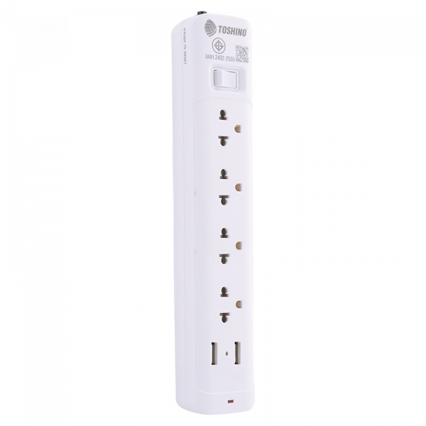 Toshino รางปลั๊กไฟ 4 ช่อง 1 สวิตช์ 2 USB ยาว 3 เมตร รุ่น SO-43USB - Image 2