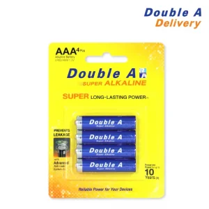 ถ่านอัลคาไลน์ ดั๊บเบิ้ล เอ ขนาด1.5V AAA แพ็ค 4 ก้อน