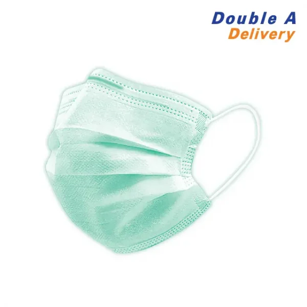 หน้ากากอนามัย 3 ชั้นSURGICAL MASK 3 PLY-สีเขียว [แบบกล่อง]
