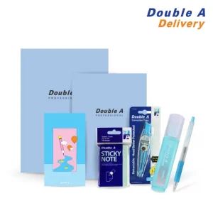 Double A ชุดเครื่องเขียน Back to school Set สีฟ้า