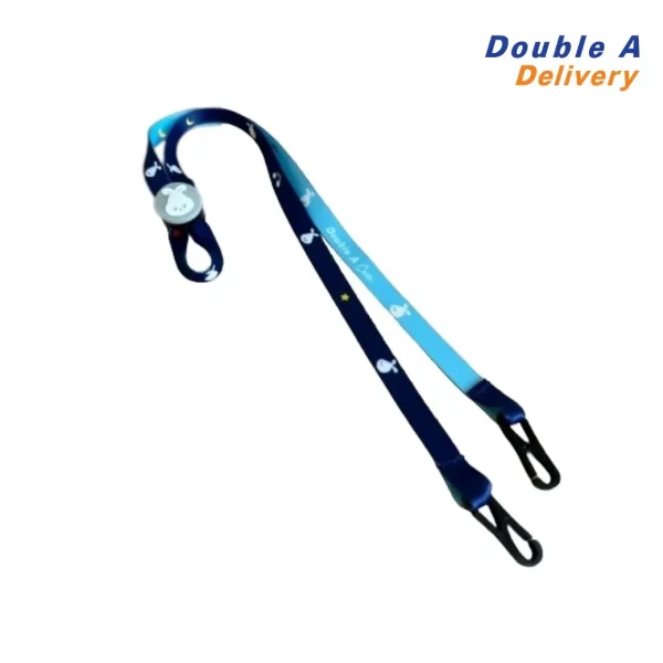 Double A Care สายคล้องแมสก์ Cotton Bunny 1 ชิ้น (สีฟ้า)