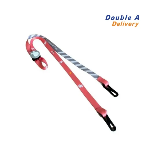 Double A Care สายคล้องแมสก์ Cotton Bunny 1 ชิ้น (สีชมพู)