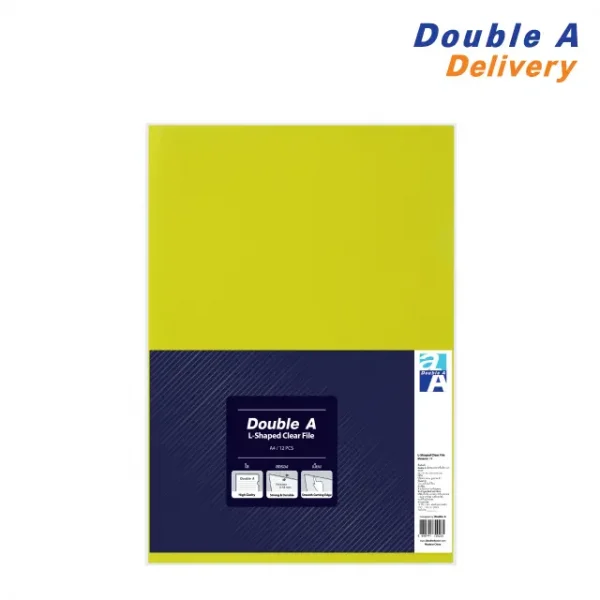 ดั๊บเบิ้ล เอ แฟ้มซองเอกสารชั้นเดียว A4 สีเหลือง