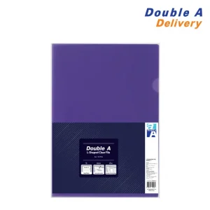 ดั๊บเบิ้ล เอ แฟ้มซองเอกสารชั้นเดียว A4 สีม่วง