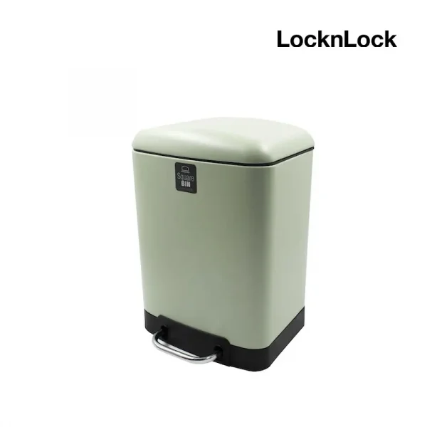 LocknLock ถังขยะ Square Steel Pedal Dust Bin ความจุ 6 L. รุ่น BYP122MIT สีมิ้นท์