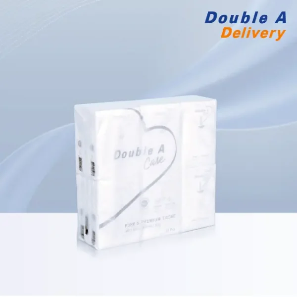 Double A Care เพียว & พรีเมียมทิชชู หนา 3 ชั้น แบบมินิพ็อกเกต( แพ็ค 12 ชิ้น ) 3 แพ็ก ฟรี! สบู่โฟมล้างมือ แอนตี้แบคทีเรีย กลิ่น Fresh Flower ขนาด 250 มิลลิลิตร - Image 3
