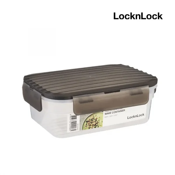 LocknLock กล่องถนอมอาหาร LocknLock WAVE ความจุ 960 ml. รุ่น LWC204DGRY สีเทา - Image 3