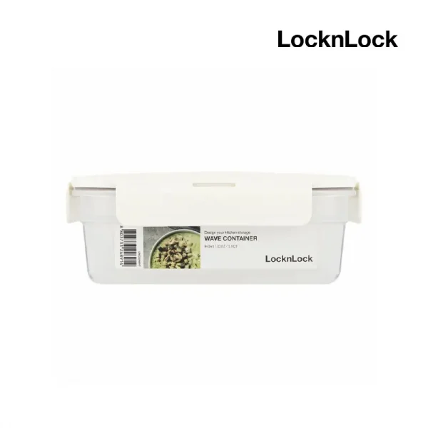 LocknLock กล่องถนอมอาหาร LocknLock WAVE ความจุ 960 ml. รุ่น LWC204WHT สีขาว