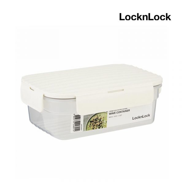 LocknLock กล่องถนอมอาหาร LocknLock WAVE ความจุ 960 ml. รุ่น LWC204WHT สีขาว - Image 4