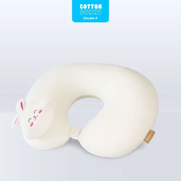 Double A หมอนรองคอ Cotton Bunny V.2 - Image 2