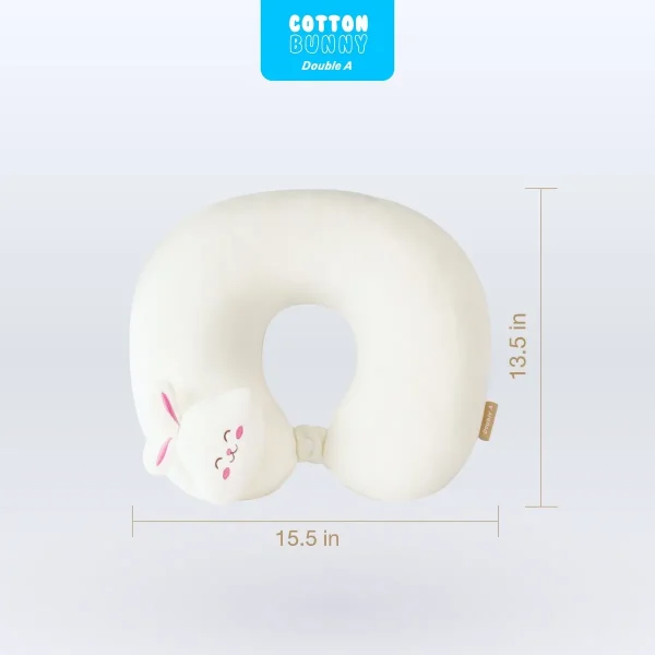 Double A หมอนรองคอ Cotton Bunny V.2 - Image 5
