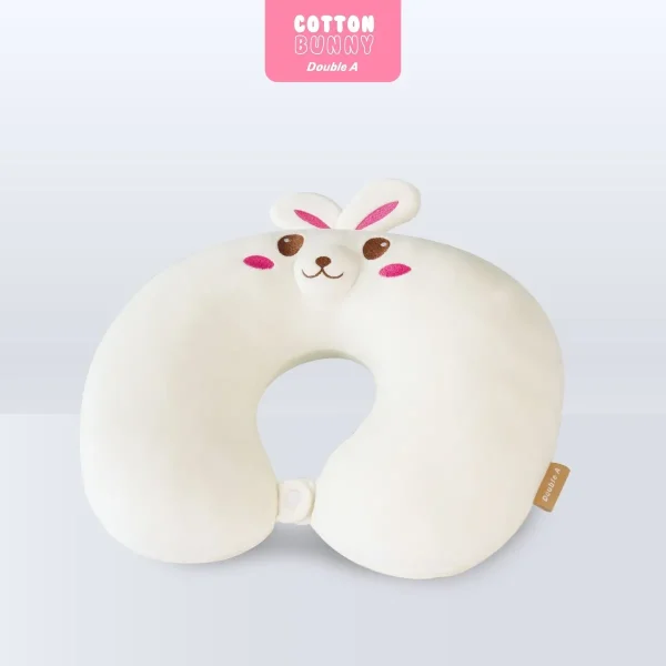Double A หมอนรองคอ Cotton Bunny V.1 - Image 2