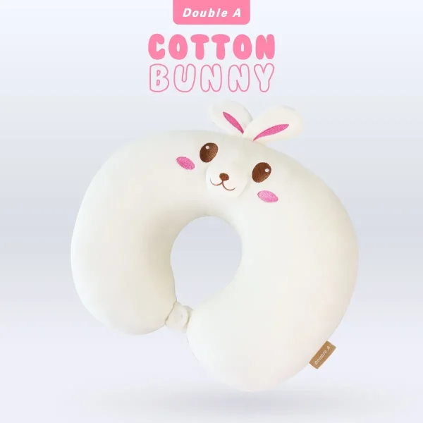 Double A หมอนรองคอ Cotton Bunny V.1