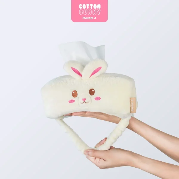 Double A ที่คลุมบรรจุภัณฑ์ทิชชู Cotton Bunny - Image 3