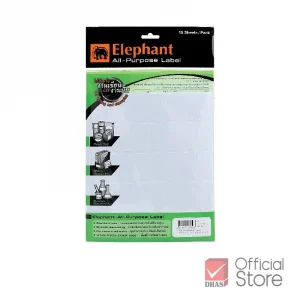 ป้ายสติ๊กเกอร์ ตราช้าง A7 (19x38mm.)