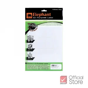 ป้ายสติ๊กเกอร์ ตราช้าง A13 (38x50mm.)