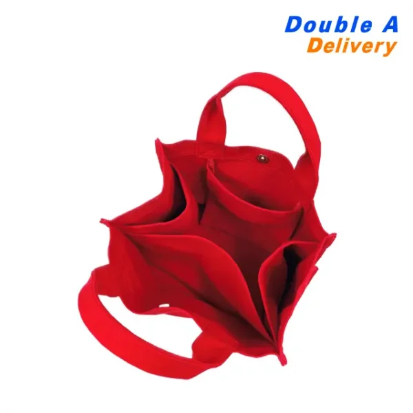 กระเป๋าผ้า Tote Bag ลาย Sun Sun Lucky dragon (สีแดง) - Image 2
