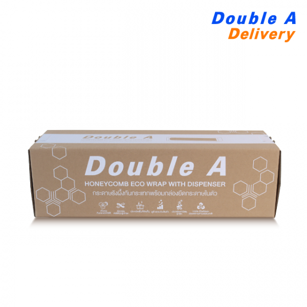 Double A Honeycomb Eco Wrap with Dispenser กระดาษรังผึ้งกันกระแทกพร้อมกล่องยืดกระดาษในตัว - Image 4
