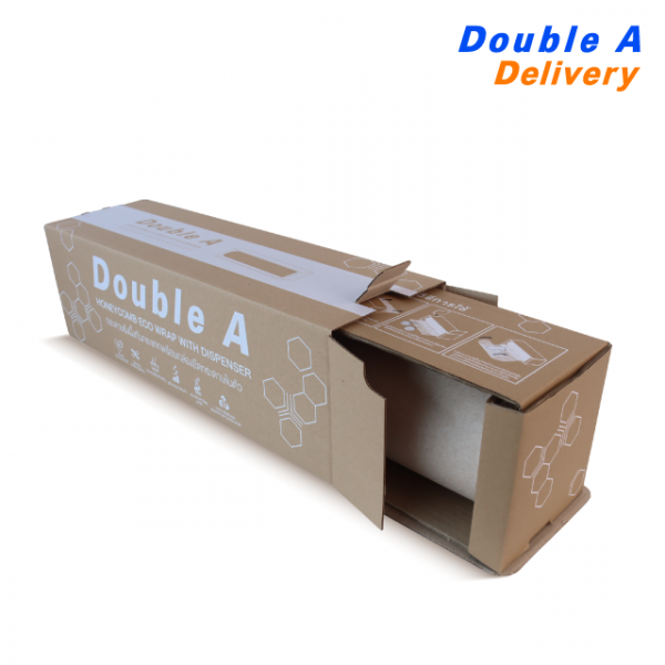 Double A Honeycomb Eco Wrap with Dispenser กระดาษรังผึ้งกันกระแทกพร้อมกล่องยืดกระดาษในตัว - Image 3