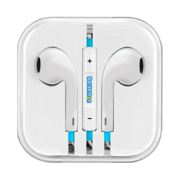 Asaki หูฟัง Earphone สมอลทอล์ค ลิขสิทธิ์โดราเอม่อน เพิ่ม-ลดเสียงได้ รุ่น A-DME8107 - Image 2