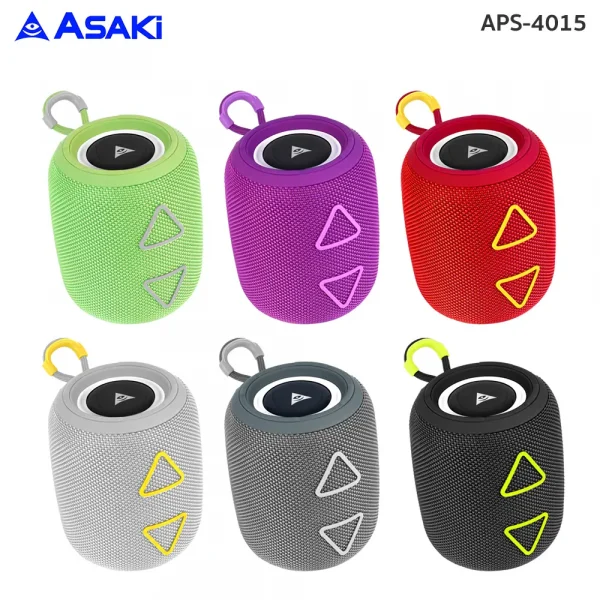 Asaki ลำโพงบลูทธูพกพารุ่น APS-4015 เทาอ่อน - Image 5