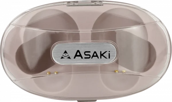 Asaki หูฟังบลูทูธพร้อมกล่องชาร์จ AK-Buds Pro สีโรสโกลด์ - Image 3