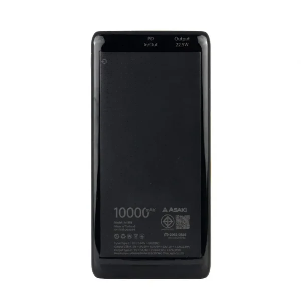 Asaki Power Bank 22.5W Fast Charge พาวเวอร์แบงค์ 10000 mAh. ชาร์จเร็ว มี มอก. รุ่น A-B3568F-สีดำ - Image 7