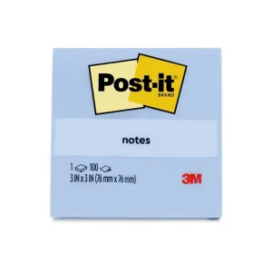 Post-it 654BE 3x3 นิ้ว สีฟ้าพาสเทล