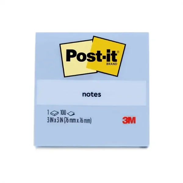 Post-it 654BE 3x3 นิ้ว สีฟ้าพาสเทล