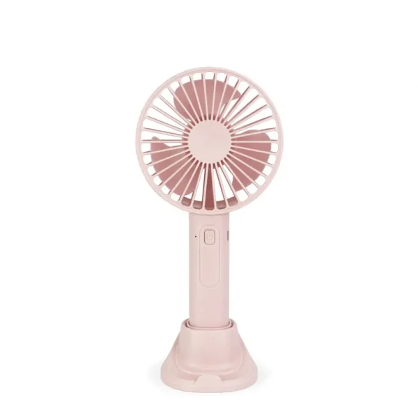 Asaki Fan พัดลมแบบพกพา ปรับความแรงได้ 3 ระดับ รุ่น AK-FN42 -สีชมพูอ่อน