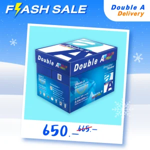 [ส่งฟรี]กระดาษ Double A 90 แกรม ขนาด A4 จำนวน 1 กล่อง