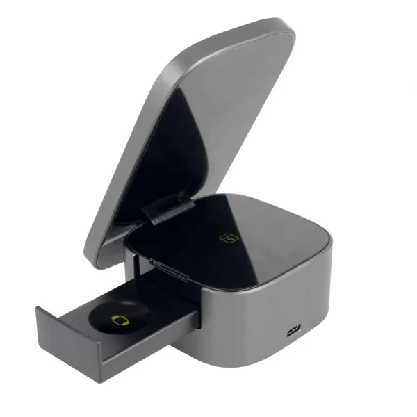 Asaki แท่นชาร์จแบบไร้สาย Wireless Charger Stand 3in1 ชาร์จมือถือ/สมาร์ทวอช/หูฟังทรูไวเลท พร้อมกันได้ รุ่น A-3251 - Image 3