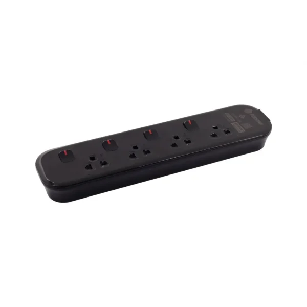 Toshino รางปลั๊กไฟ 4 ช่อง 4 สวิตช์ 1.5 เมตร 16A/3600W สีดำ รุ่น JT4-1.5MBK - Image 5