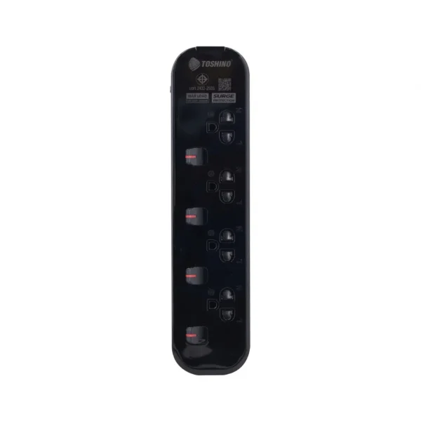 Toshino รางปลั๊กไฟ 4 ช่อง 4 สวิตช์ 3 เมตร 16A/3600W รุ่น JT4-3M - Image 2