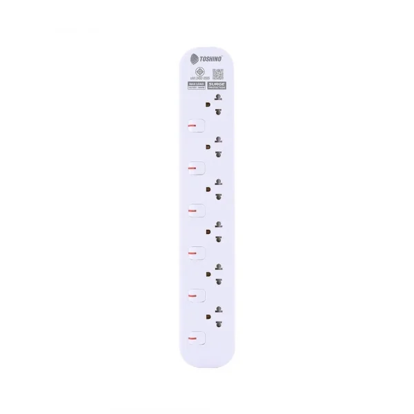 Toshino รางปลั๊กไฟ 4 ช่อง 4 สวิตช์ 3 เมตร 16A/3600W รุ่น JT4-3M - Image 3