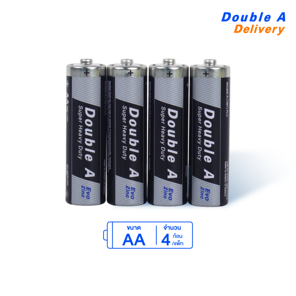 ถ่านคาร์บอนซิงค์ ดั๊บเบิ้ล เอ ขนาด1.5V AA 4ก้อนต่อแพ็ก