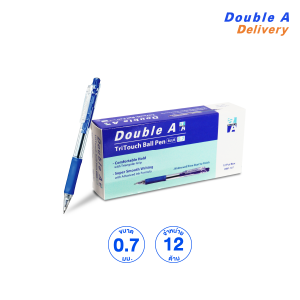 ปากกาลูกลื่น Tritouch Ball Pen แบบกด 0.7 mm. สีน้ำเงิน (12 ด้าม)
