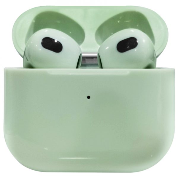 Asaki Bluetooth Earphone หูฟังบลูทูธ หูฟังไร้สาย TWS BT5.0 เบสหนัก รุ่น AK-PODS3 -สีเขียว