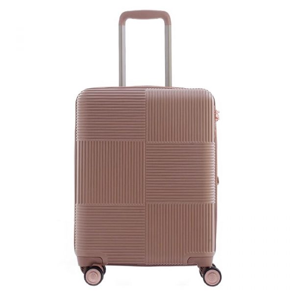 CAGGIONI กระเป๋าเดินทาง รุ่นโวยาจเกอร์ ( Voyageur 15082 ) สีชมพู ขนาด 20 นิ้ว - Image 2