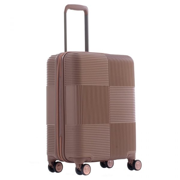 CAGGIONI กระเป๋าเดินทาง รุ่นโวยาจเกอร์ ( Voyageur 15082 ) สีชมพู ขนาด 20 นิ้ว