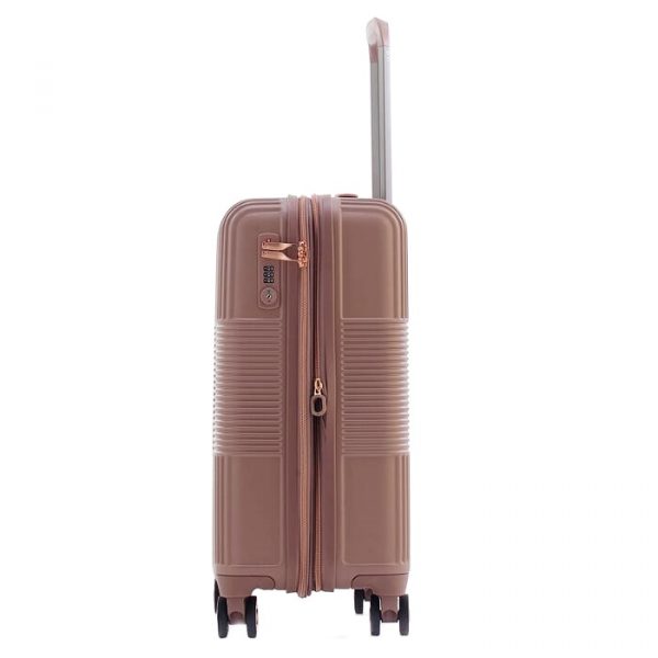 CAGGIONI กระเป๋าเดินทาง รุ่นโวยาจเกอร์ ( Voyageur 15082 ) สีชมพู ขนาด 20 นิ้ว - Image 4