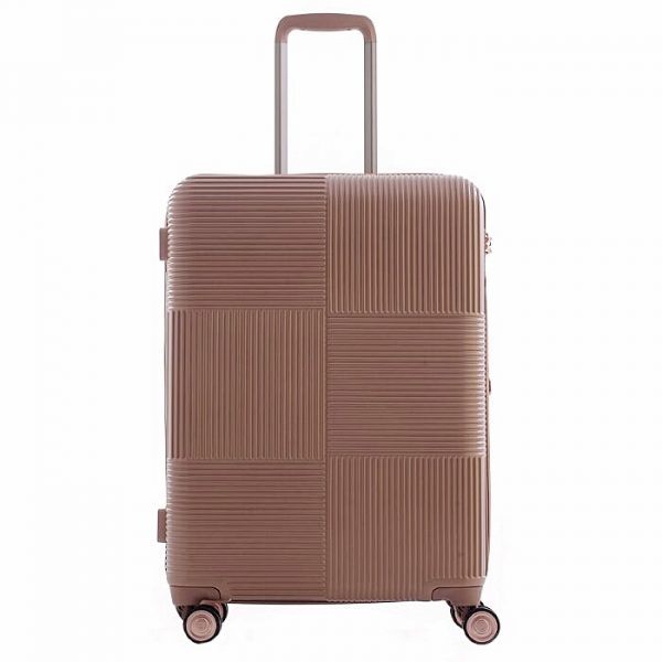 CAGGIONI กระเป๋าเดินทาง รุ่นโวยาจเกอร์ ( Voyageur 15082 ) สีชมพู ขนาด 24 นิ้ว - Image 2
