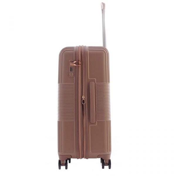 CAGGIONI กระเป๋าเดินทาง รุ่นโวยาจเกอร์ ( Voyageur 15082 ) สีชมพู ขนาด 24 นิ้ว - Image 4
