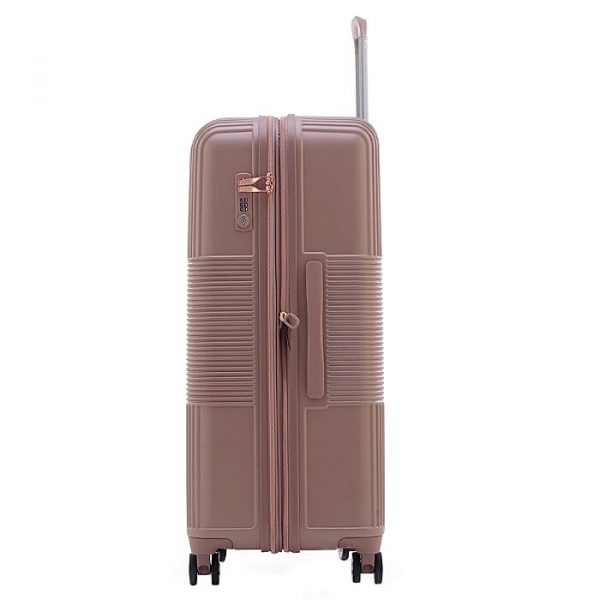 CAGGIONI กระเป๋าเดินทาง รุ่นโวยาจเกอร์ ( Voyageur 15082 ) สีชมพู ขนาด 28 นิ้ว - Image 4